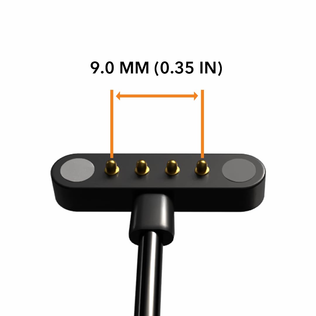 Gearplex, Magnetic Smart Watch Charging Cable Compatible With Apple, Samsung, And Fitness Watches, Quick Charge Usb Type-A, 9.0M